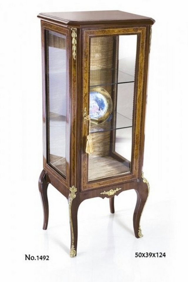 Casa Padrino Vitrine Barock Vitrine 50 x 39 x H. 124 cm - Vitrinenschrank - Wohnzimmerschrank von Casa Padrino