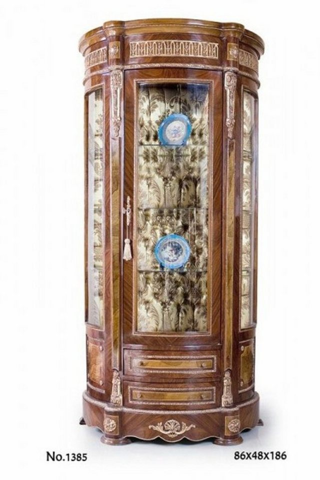 Casa Padrino Vitrine Barock Vitrine 86 x 48 x H. 186 cm - Edel & Prunkvoll von Casa Padrino