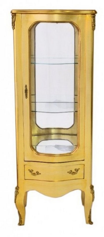 Casa Padrino Vitrine Barock Vitrine Gold 130 cm - Vitrinenschrank - Wohnzimmerschrank Casa Padrino Vitrine Barock Vitrine Gold 130 cm - Vitrinenschrank - Wohnzimmerschrank von Casa Padrino