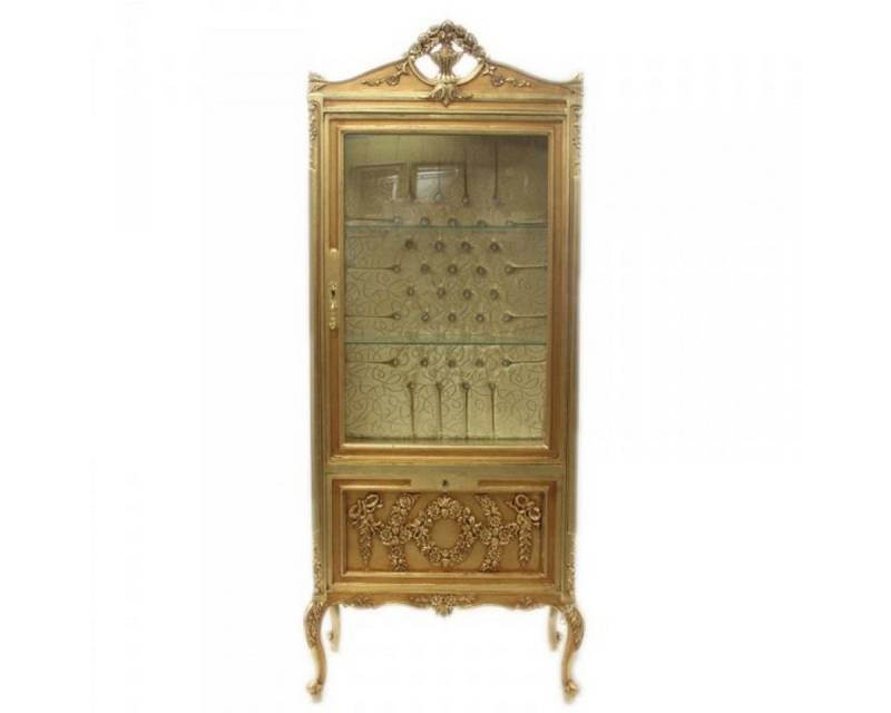 Casa Padrino Vitrine Barock Vitrine Gold ModF2 - Vitrinenschrank von Casa Padrino