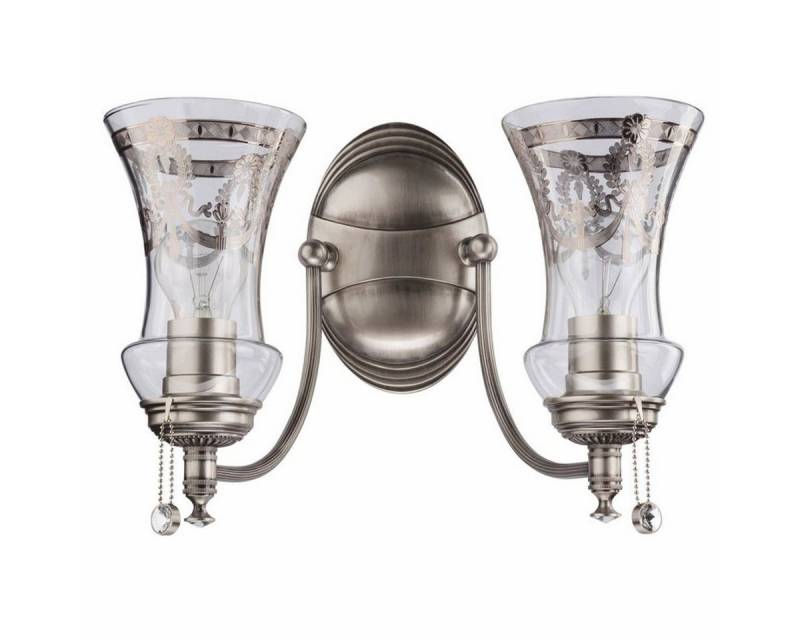 Casa Padrino Wandleuchte Casa Padrino Luxus Barock Doppel Wandleuchte Silber 36 x 23 x H. 30 cm von Casa Padrino