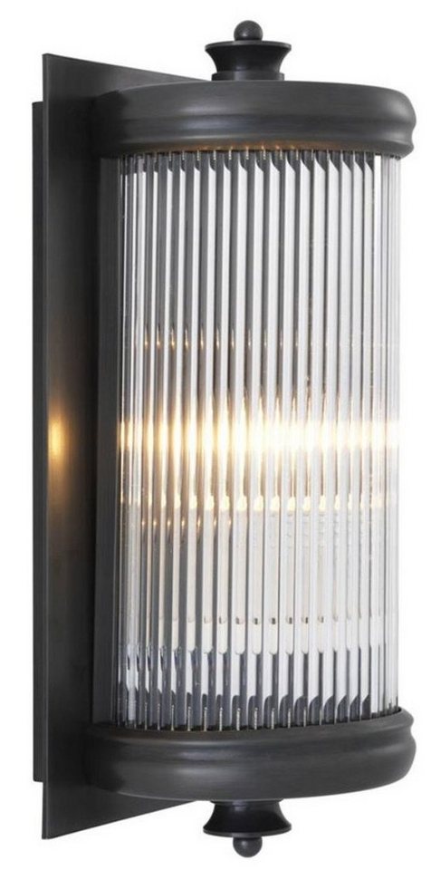 Casa Padrino Wandleuchte Luxus Wohnzimmer Wandlampe Bronze 13 x 11 x H. 29 cm - Hotel Möbel von Casa Padrino