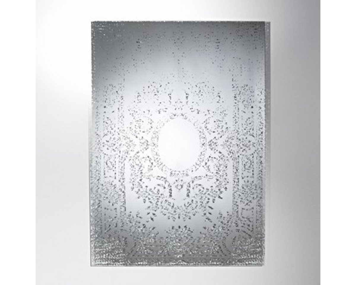 Casa Padrino Wandspiegel Art Deco Vintage Wandspiegel Antik Stil Silber 101 x 142 cm - versilbertes Glas - Kunstspiegel von Casa Padrino