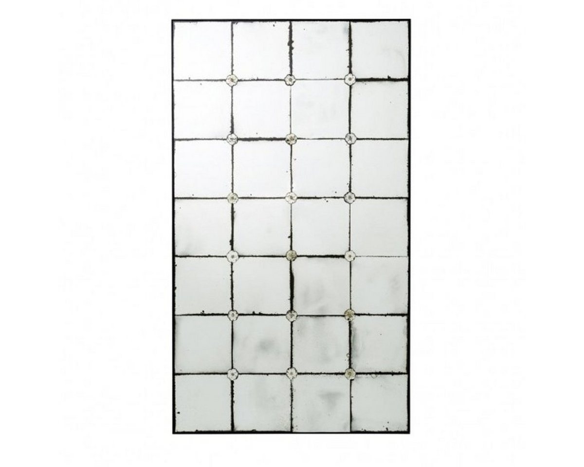 Casa Padrino Wandspiegel Vintage Wandspiegel Squares Antik Stil Glas 80 x H140 cm - Hotel & Restaurant Einrichtung Art Deco von Casa Padrino