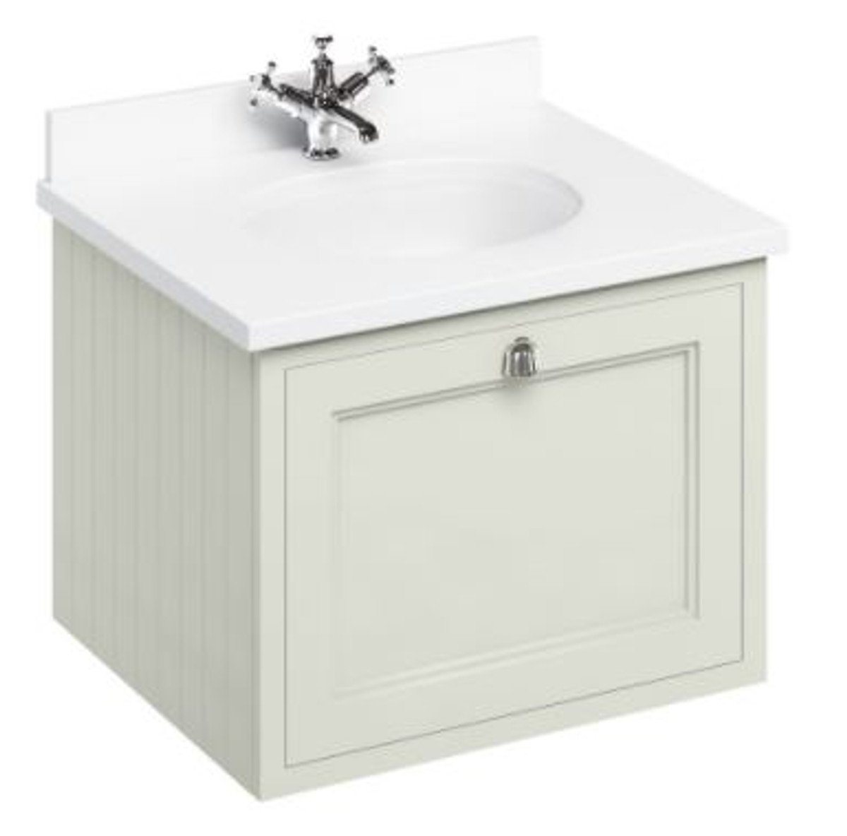 Casa Padrino Waschtisch Luxus Hänge-Waschschrank / Waschtisch mit Marmorplatte und Schublade 66 x 55 x H. 59 cm von Casa Padrino
