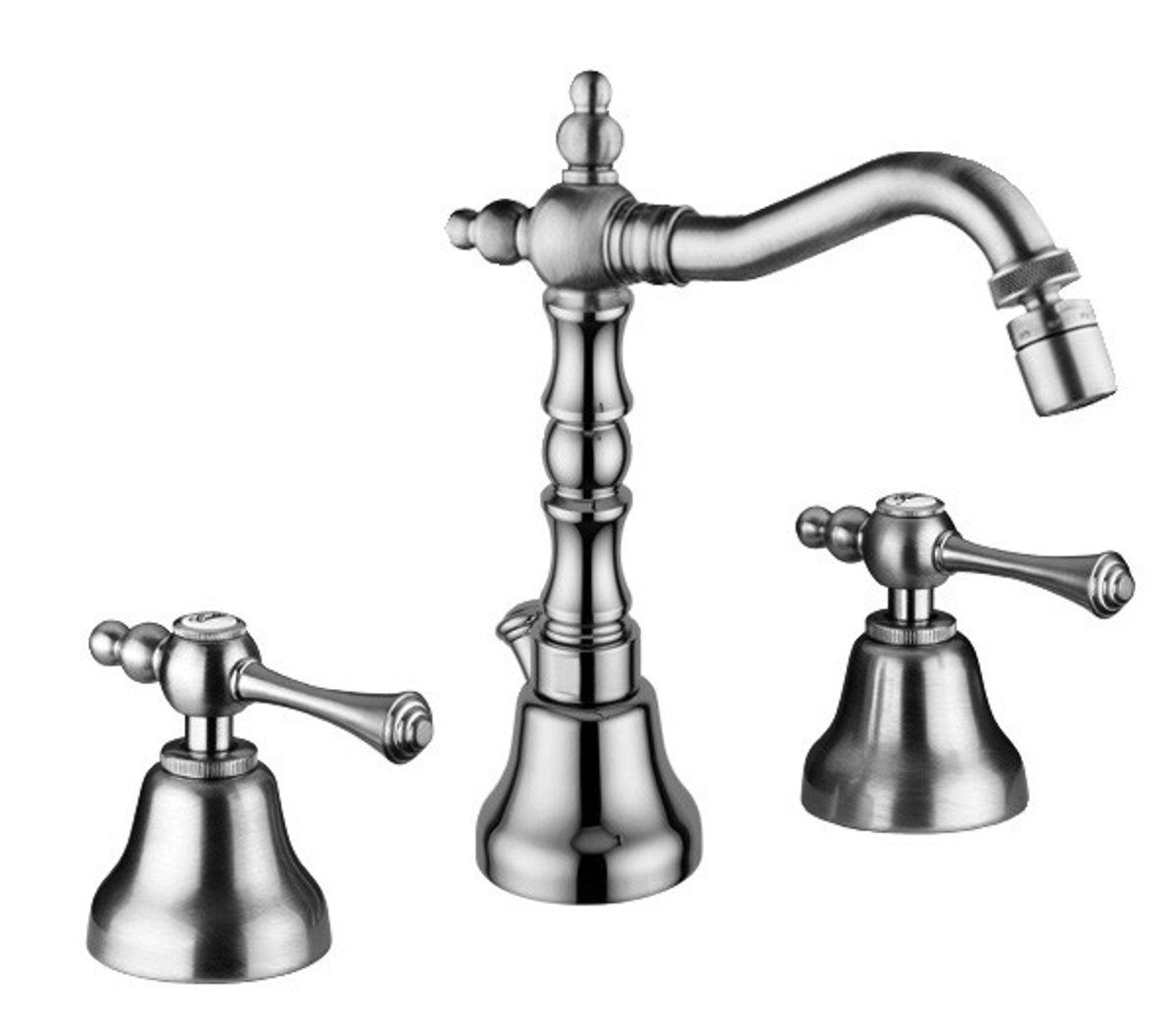 Casa Padrino Waschtischarmatur Luxus Bad Zubehör - Jugendstil Retro Bidet Dreilochbatterie Chrom Serie Milano - Made in Italy von Casa Padrino