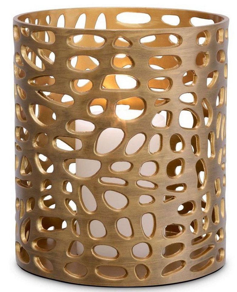Casa Padrino Windlicht Designer Windlicht / Kerzenleuchter Messing Finish 23 x H. 42 cm - Luxus Windlicht Casa Padrino Windlicht Designer Windlicht / Kerzenleuchter Messing Finish 23 x H. 42 cm - Luxus Windlicht von Casa Padrino