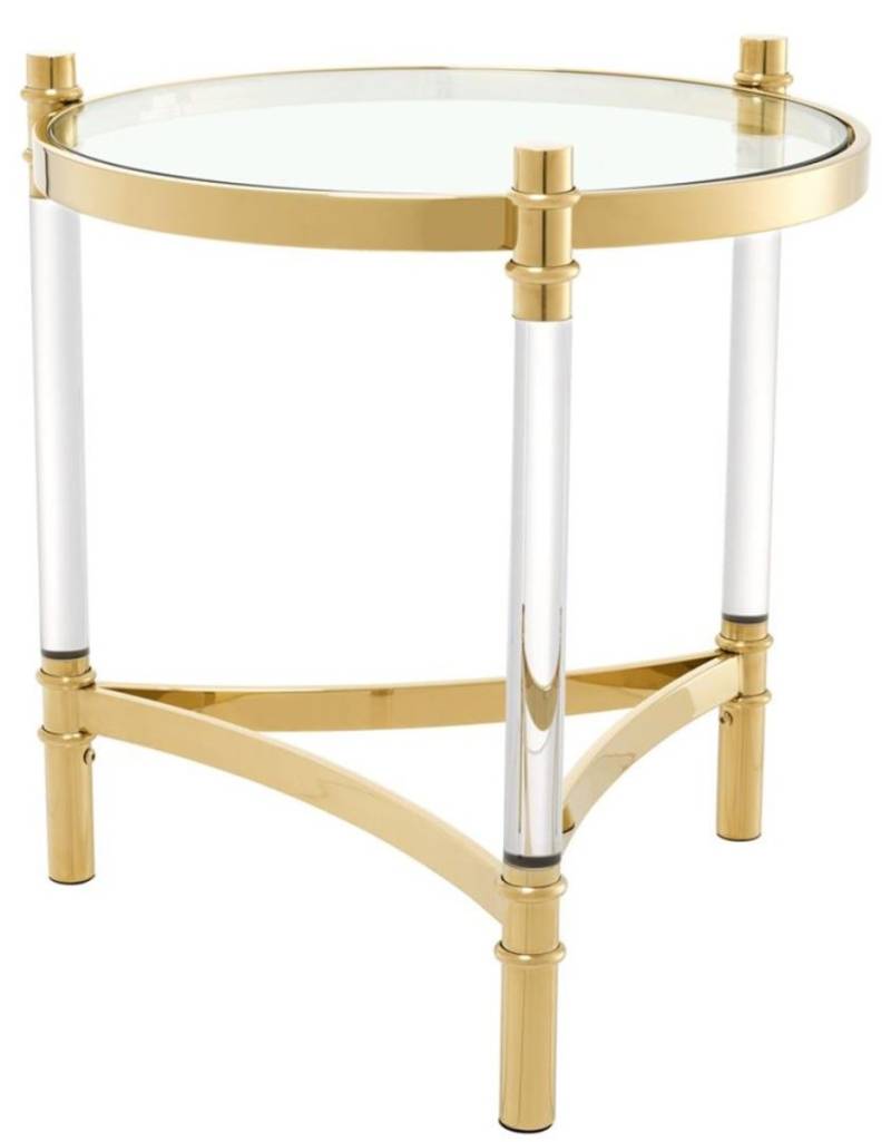 Casa Padrino Wohnzimmer Beistelltisch Gold Ã 50 x H. 55 cm - Luxus Kollektion von Casa Padrino