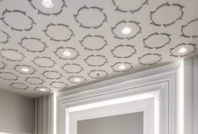 Casa Padrino Zierleiste Stuck Rosette 62 x 62 cm Deckenstuck Deckenrosette Stuckrosette Wandrosette Barock Jugendstil von Casa Padrino