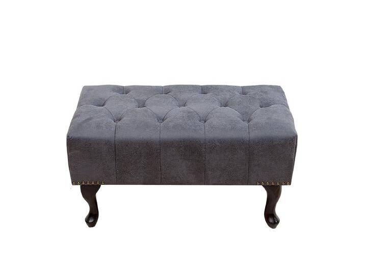 Chesterfield Fußhocker Grau Antik Look aus dem Hause Casa Padrino von Casa Padrino