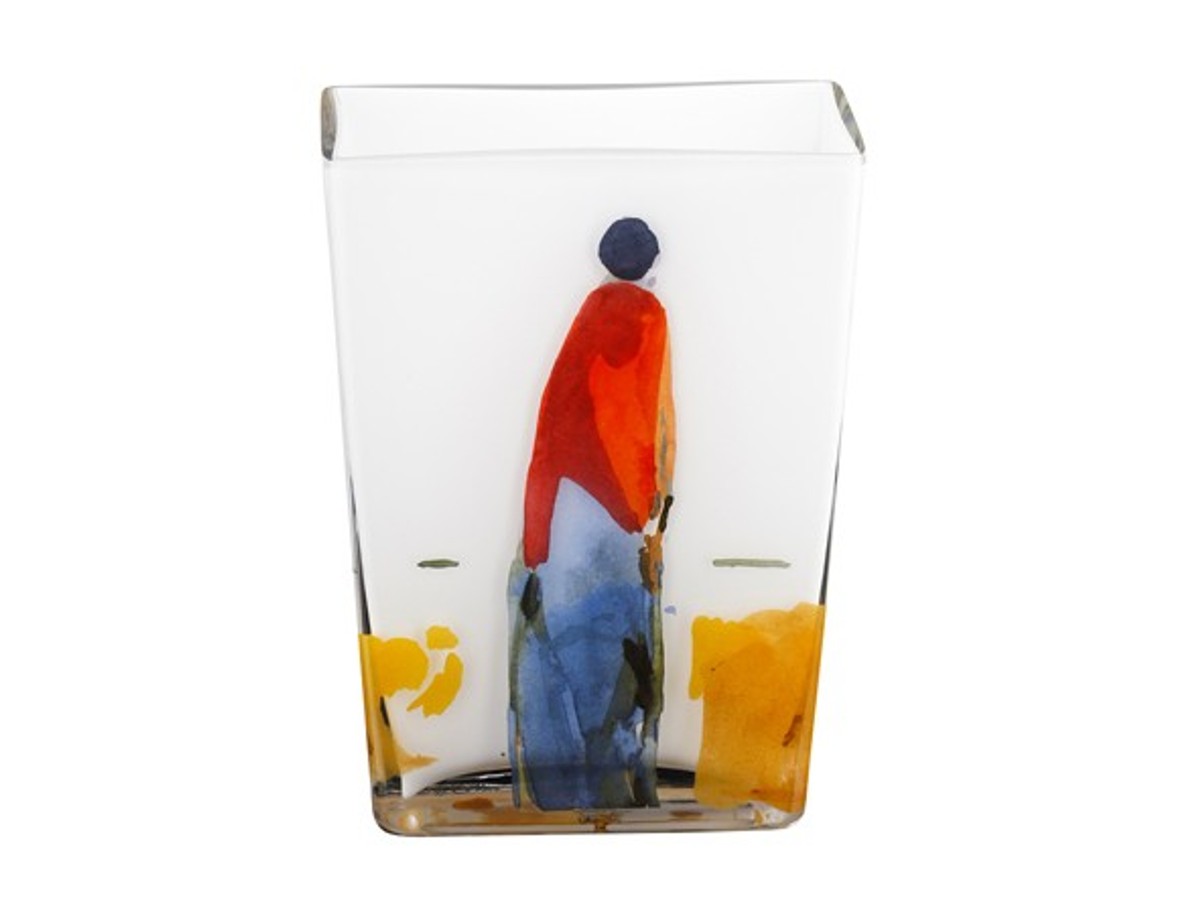 Handgearbeitete Opalglasvase mit einem Motiv von Oskar Koller, HÃ¶he 20 cm - feinste QualitÃ¤t aus der Tettau Porzellanfabrik - wunderschÃ¶ne Vase von Casa Padrino