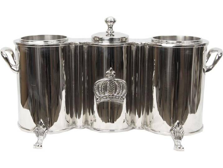 Harald Glööckler Luxus Doppel Weinkühler mit Eisfach Baroque Pompöös by Casa Padrino von Casa Padrino