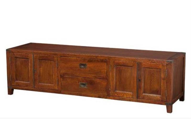 Luxus Sideboard aus Eichenholz Fernsehschrank Lange Kommode Höhe 50 cm, Breite 180 cm, Tiefe 50 cm - Hochwertige Qualität - Unikat! Luxus Sideboard aus Eichenholz Fernsehschrank Lange Kommode Höhe 50 cm, Breite 180 cm, Tiefe 50 cm - Hochwertige Qualität - Unikat! von Casa Padrino