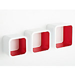 Casa Pura Cube Regal Cambridge Mitteldichte Holzfaserplatte Rot, Weiß Casa Pura Cube Regal Cambridge Mitteldichte Holzfaserplatte Rot, Weiß von Casa Pura