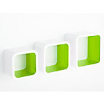 Casa Pura Cube Regal Cambridge Mitteldichte Holzfaserplatte Weiß, Grün von Casa Pura