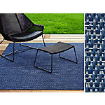 In- & Outdoor-Teppich Casa Pura Pisa Blau Vinyl, PET 1800 x 2000 mm von Casa Pura