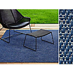 In- & Outdoor-Teppich Casa Pura Pisa Blau Vinyl, PET 1800 x 4000 mm von Casa Pura