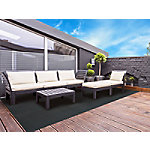 Outdoor-Teppich Casa Pura Catania Dunkelgrau Vinyl, Polyester 900 x 1500 mm von Casa Pura