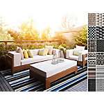 Outdoor-Teppich Casa Pura Matera Beige, Braun Vinyl, Polyester 1800 x 5000 mm von Casa Pura