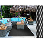 Outdoor-Teppich Casa Pura Padua Schwarz Vinyl, Polyester 1800 x 2700 mm von Casa Pura