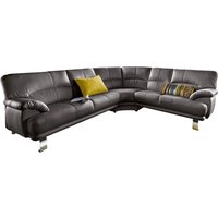 TRENDMANUFAKTUR Ecksofa "Cecilia in italienischem Design, modern und komfortabel, L-Form", bequeme Armlehnen, mit langem Schenkel von Trendmanufaktur