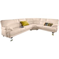 TRENDMANUFAKTUR Ecksofa "Cecilia in italienischem Design, modern und komfortabel, L-Form", bequeme Armlehnen, mit langem Schenkel von Trendmanufaktur