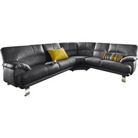 TRENDMANUFAKTUR Ecksofa "Cecilia in italienischem Design, modern und komfortabel, L-Form", bequeme Armlehnen, mit langem Schenkel von Trendmanufaktur