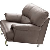TRENDMANUFAKTUR Sessel "Cecilia, Loungesessel im italienischen Design, hoher Sitzkomfort,", bequeme Armlehnen und Rückenverarbeitung, attraktiver Metallfuß von Trendmanufaktur