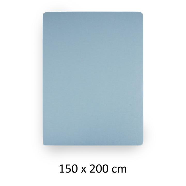 Spannbettlaken 'Lavara' blue sky, 150 x 200 cm von promondo living