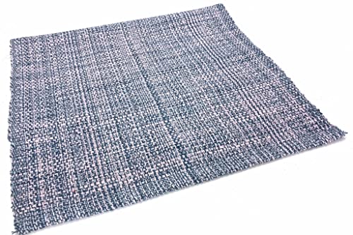 Casa Service ECOPRIME Teppich, Baumwolle, waschbar, für Bad und Küche, rutschfest (50 x 140 cm, Hellblau) von Casa Service