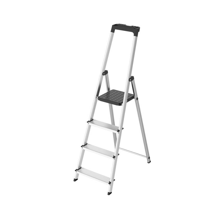 Casa Si Klapptrittleiter Casa Step 4 Stufen 145 cm x 43 cm x 12 cm Silber Casa Si Klapptrittleiter Casa Step 4 Stufen 145 cm x 43 cm x 12 cm Silber von Casa Si