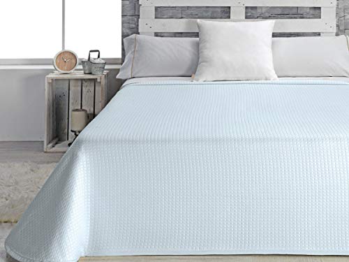 Haus Textil Tagesdecke 120, Polyester, Blau, Doppelbett, 42 x 34 x 9 cm von Casa Textil