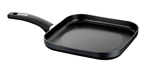 Monix resistent mehr – Grillpfanne, quadratisch, flach 28 cm Aluminium mit Antihaftbeschichtung Teflon Classic. von Monix