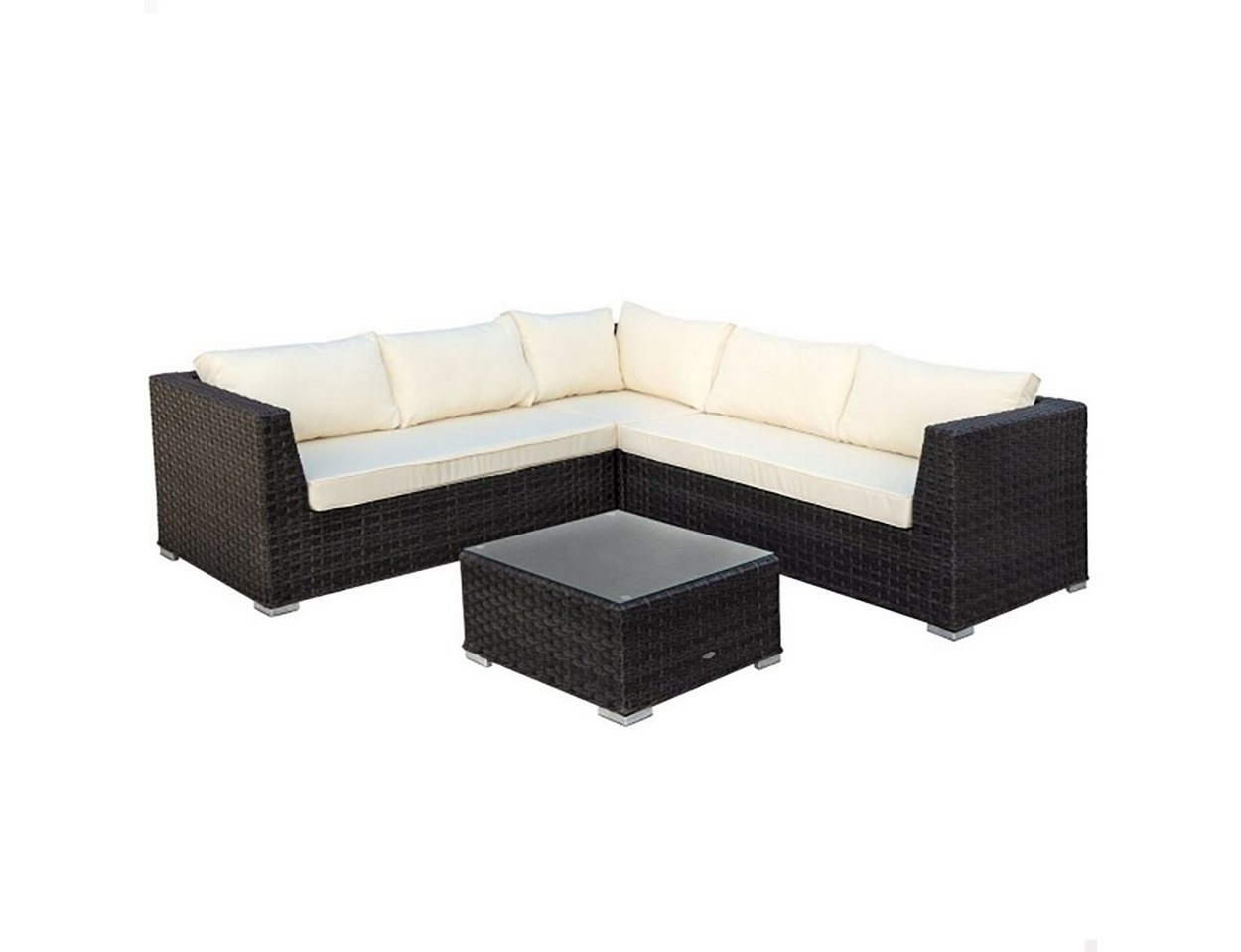 Casa & more Gartenlounge-Set GARTENMÖBEL AKTIVE 4-TEILIG WETTERFEST PREMIUM RATTAN, (4-tlg) von Casa & more