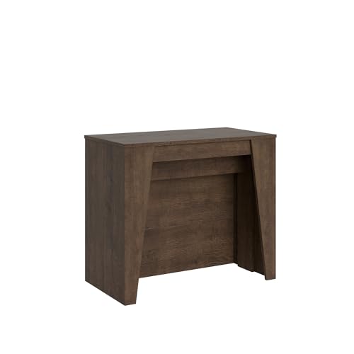 CasaArredoStudio Ausziehbare Konsole Bakari Nussbaum 4 Verlängerungen 62 cm von CasaArredoStudio