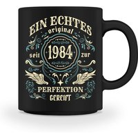 Kaffee Tasse/Becher Geschenk 40. Geburtstag Mann Frau 40 Jahre Ein Echtes Original 1984 Tasse von CasaCorleone