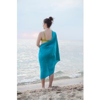 Leinen Strandtuch. Strand Bogen. Huckaback Handtuch. Weiches Saunatuch. Badetuch. Saugfähig, Schnell Trocknend von CasaDeLinos