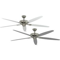 CasaFan CLASSIC ROYAL 180 BN Lack weiß/lichtgrau Deckenventilator 61W (Ø x H) 180cm x 275mm Chrom von CASAFAN