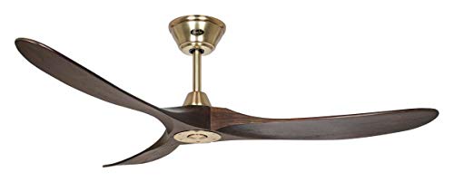 CasaFan | Deckenventilator ECO GENUINO | Rotorblatt-Ø 1520 mm | Nussbaum/Messing von CasaFan