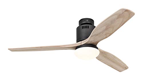 Deckenventilator Aerodynamix Eco, 132 cm, mit Fernbedienung Farbe (Flügel): Natur, Farbe (Gestell): Basaltgrau von CasaFan