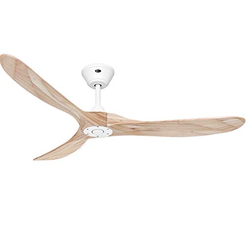 CasaFan ECO GENUINO 152 MW-NT Deckenventilator (Ø x H) 1520mm x 285mm Flügelfarbe: Holz (hell) Geh von CasaFana