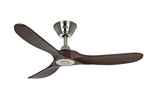 CasaFan ECO GENUINO 122 BN-NB Deckenventilator (Ø x H) 1220mm x 280mm Flügelfarbe: Nussbaum Gehäu von CasaFana