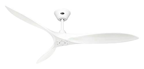 Energiespar Deckenventilator mit Fernbedienung Eco Airscrew 152 cm Weiß matt von CasaFan