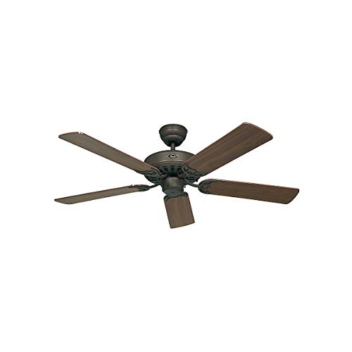 CasaFan kaiserkraft | Deckenventilator CLASSIC ROYAL | Rotorblatt-Ø 1030 mm | Nussbaum/braun antik/bronze von CasaFan
