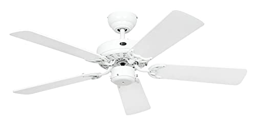 CasaFan Royal 103 Wir Haushalt Blade Fan 48 W Weiß – Haushalt Fans (weiß, 48 W, AC, 1030 mm, 270 mm, 5,9 kg) von CasaFana