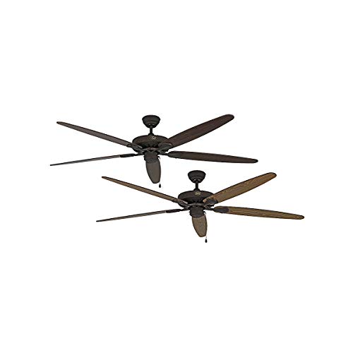 CasaFana kaiserkraft | Deckenventilator CLASSIC ROYAL | Rotorblatt-Ø 1800 mm | Eiche antik/nussbaum/braun antik/bronze von CasaFana