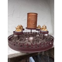 Adventskranz~Adventsgesteck~Braun~Metall~Weihnachten ~ Adventskranz~Adventsgesteck~Braun~Metall~Weihnachten ~ von CasaKunst