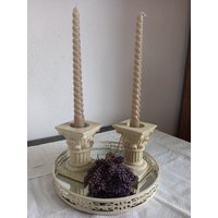 Tablett~Kerze~Metalltablett~Kerzenhalter~ Tablett~Kerze~Metalltablett~Kerzenhalter~ von CasaKunst