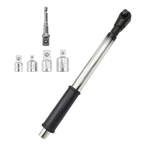 CasaNexa Offset Schlagverlängerungsschlüssel Handwerkzeug Stabiler 1/2 Zoll Bohreradapter Automatischer Verlängerungsschlüssel für Möbelmontage von CasaNexa