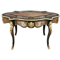 Casa Padrino Barock Boulle Sekretär Oval - Handgefertigt Aus Massivholz Schr von CasaPadrino